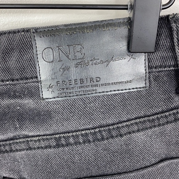 ONE TEASPOON Freebird Basalt Black Denim Jeans - Picture 9 of 11